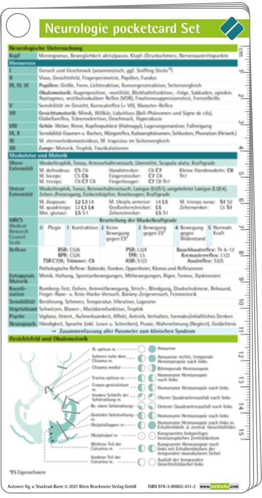 Neurologie pocketcard Set