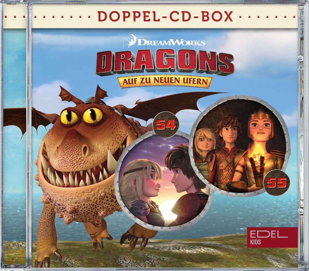 Dragons - Auf zu neuen Ufern - Doppel-Box. Tl.54-55, 2 Audio-CD