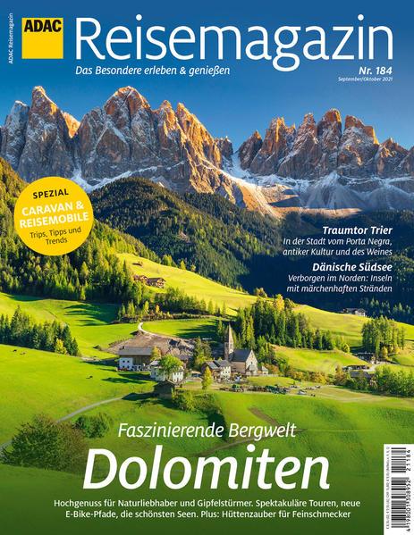 ADAC Reisemagazin 08/21 mit Titelthema Dolomiten