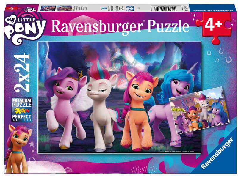 Ravensburger Kinderpuzzle 05235 - My little Pony Movie - 2x24 Teile Puzzle für Kinder ab 4 Jahren