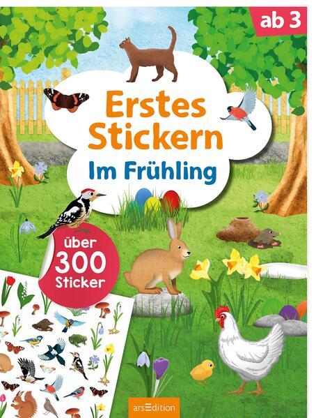 Erstes Stickern - Im Frühling