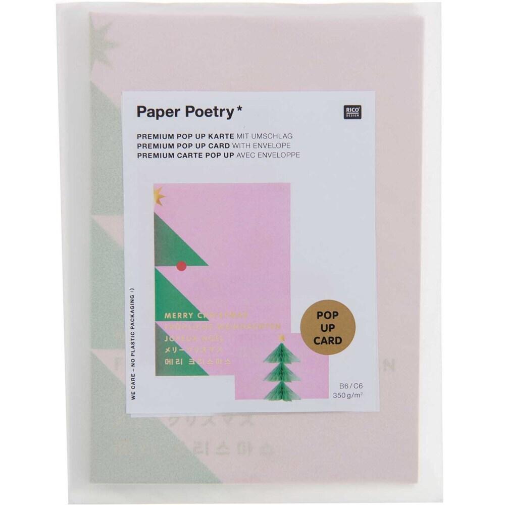 Pop Up Karte Merry Christmas, Tannenbaum FSC MIX