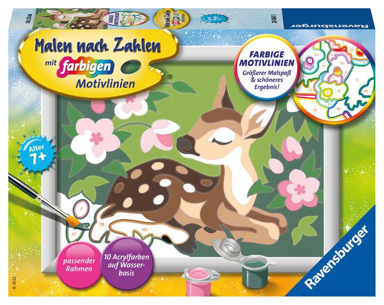 Ravensburger Malen nach Zahlen 20060 - Kleines Reh - Kinder ab 7 Jahren