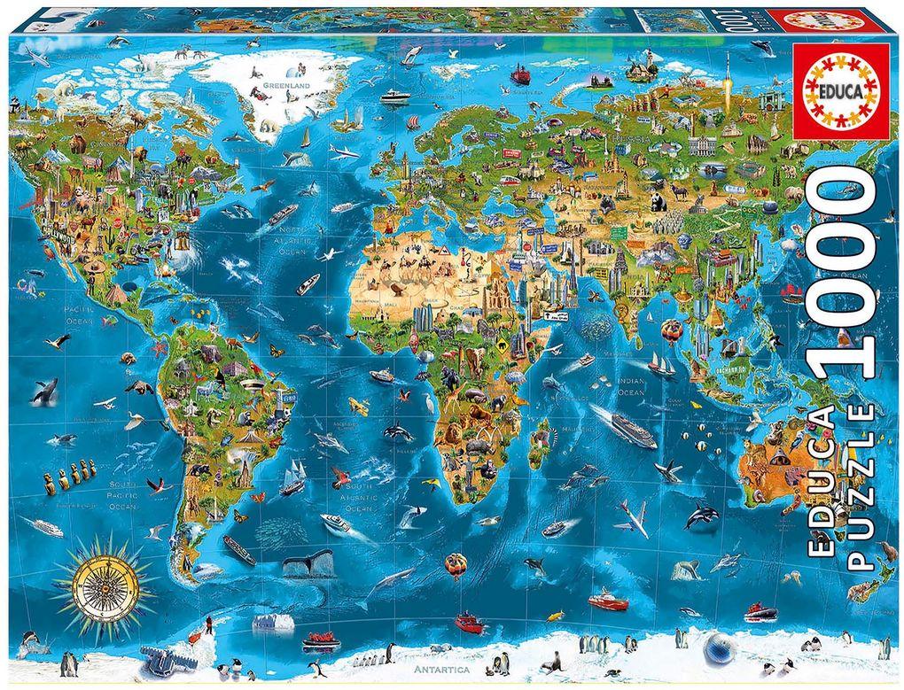 Educa - Weltwunder 1000 Teile Puzzle
