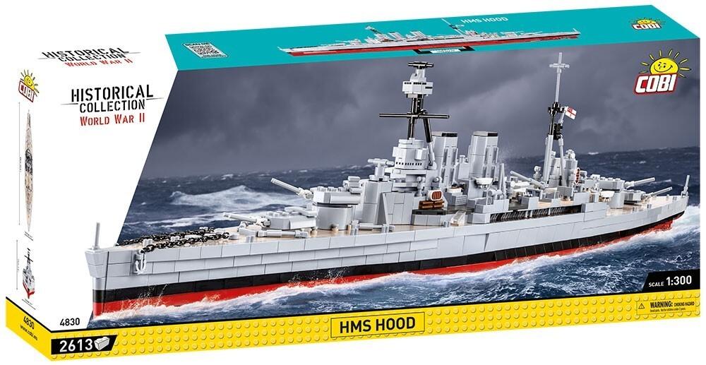 COBI Historical Collection 4830 - HMS HOOD Schlachtschiff WWII, 2620 Klemmbausteine