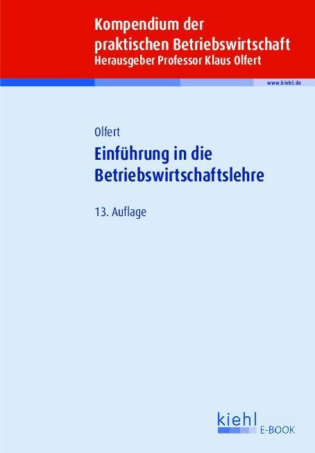 Einführung in die Betriebswirtschaftslehre