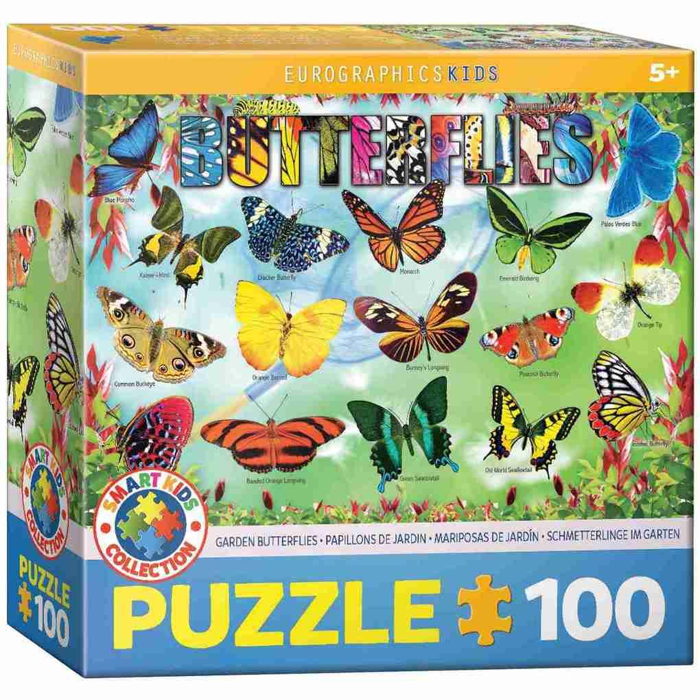 Eurographics 6100-5485 - Garten Schmetterlinge , Puzzle, 100 Teile