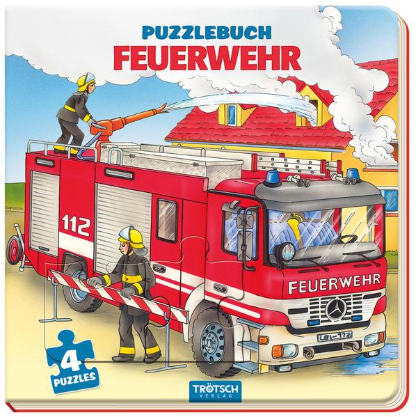 Trötsch Pappenbuch Puzzlebuch Feuerwehr