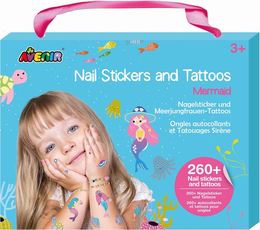 Avenir - Nagelsticker & Tattoos Meerjungfrau