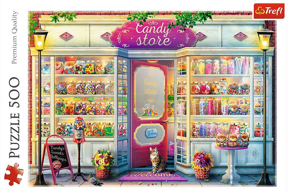 Trefl - Puzzle - Candy Store, 500 Teile