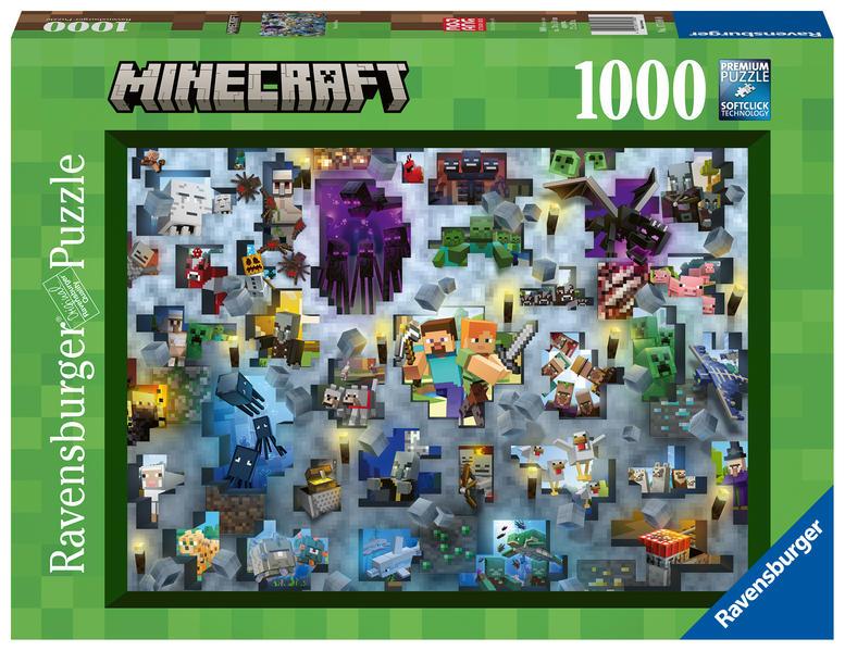 Ravensburger Puzzle 17188 - Minecraft Mobs - 1000 Teile Minecraft Puzzle für Erwachsene und Kinder ab 14 Jahren