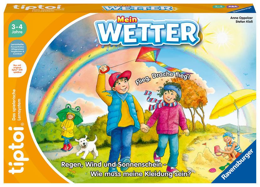 Ravensburger tiptoi Spiel 00118 Mein Wetter - Lernspiel von Ravensburger ab 3 Jahren für 1-4 Spieler