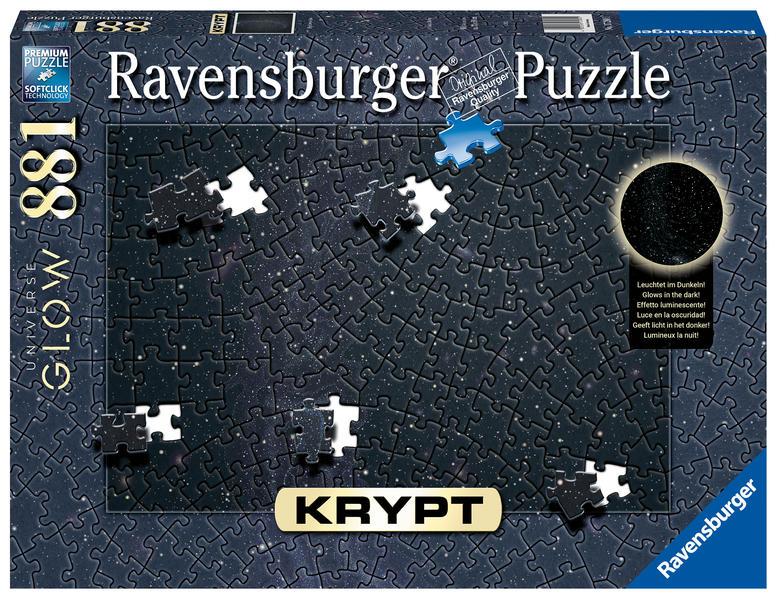 Ravensburger Puzzle Krypt Universe Glow 881 Teile Puzzle
