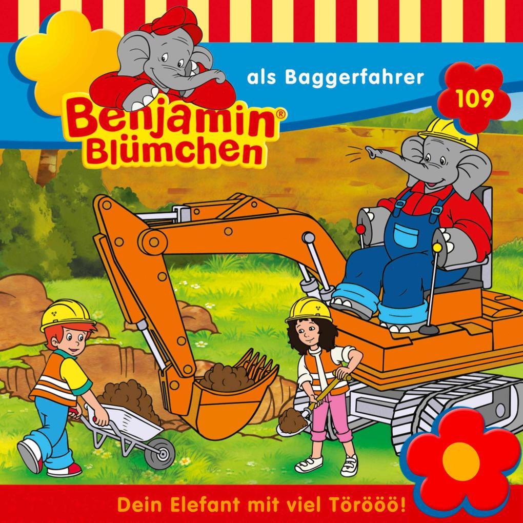 Benjamin als Baggerfahrer