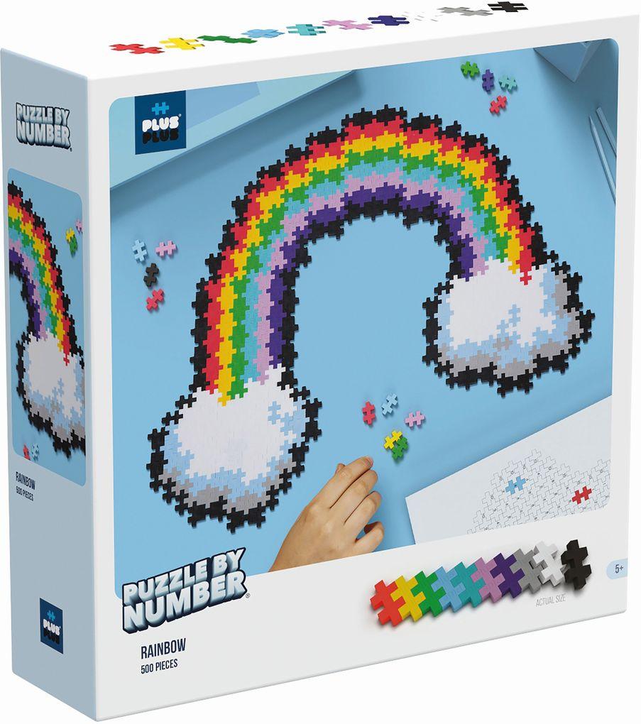 Plus-Plus - 500 Kreativ Bausteine Puzzle Regenbogen