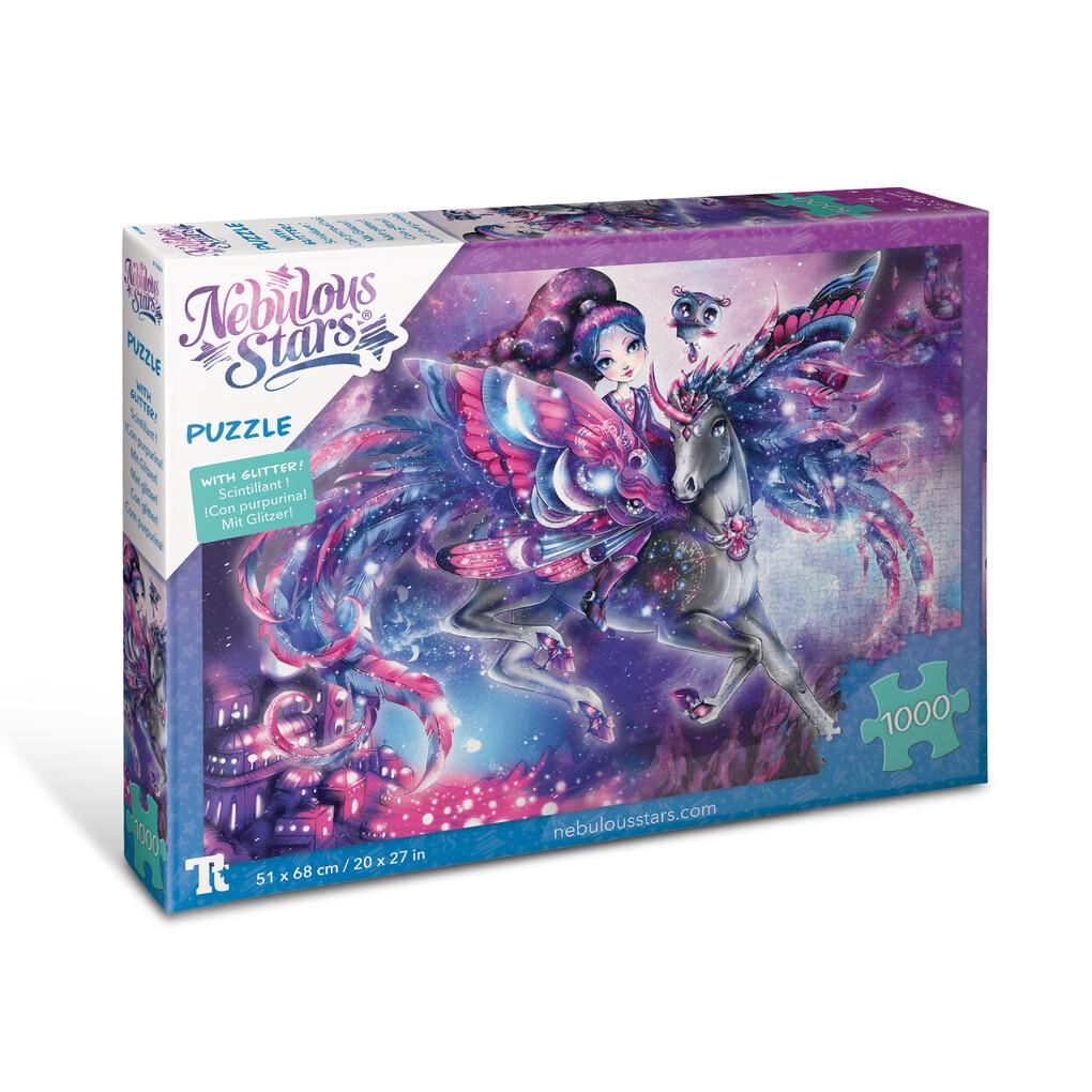 Nebulous Stars - Glitzer-Puzzle - Eclipsia & Pferd, 1000 Teile