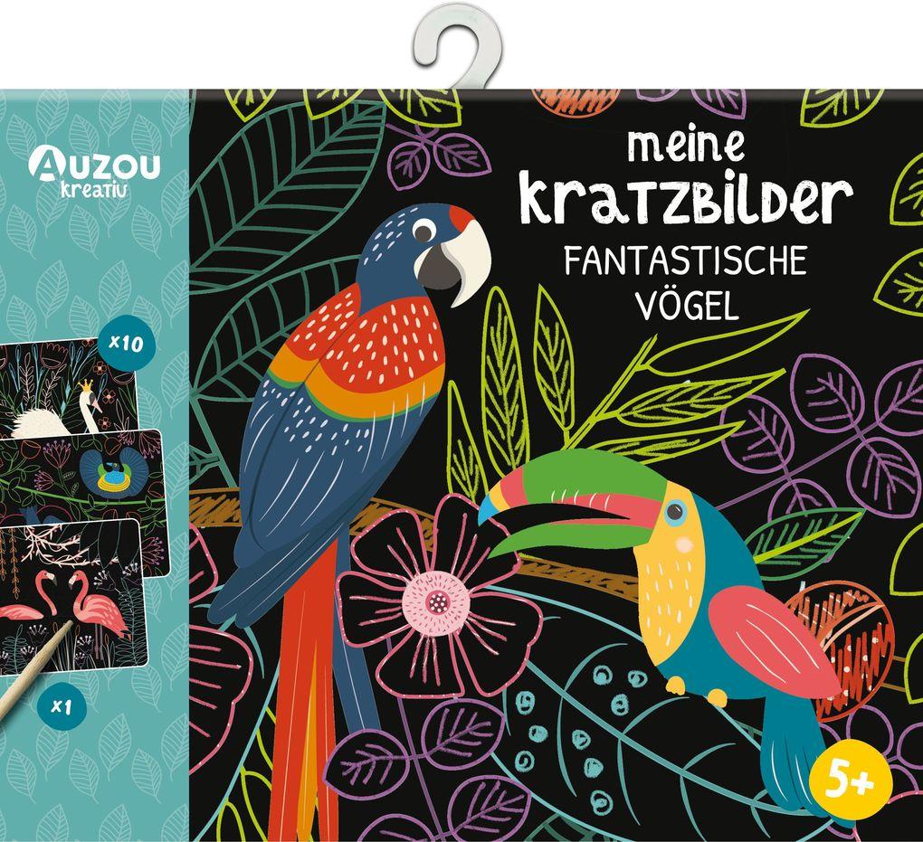 Auzou Meine Kratzbilder - Fantastische Vögel