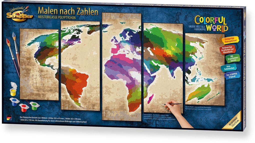 Schipper Malen nach Zahlen - Colorful World (Polypt.)
