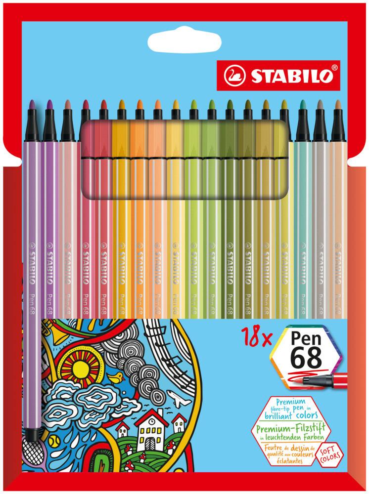 STABILO Filzstifte Pen 68 18er Set