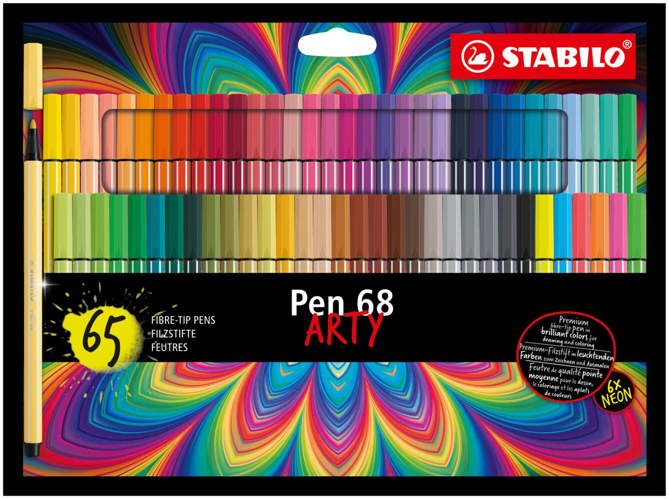 STABILO Filzstifte Pen 68 ARTY 65er Set