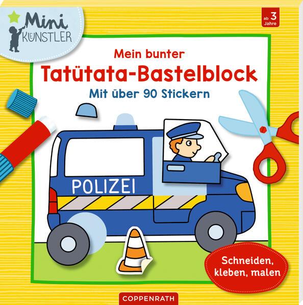 Mein bunter Tatütata-Bastelblock