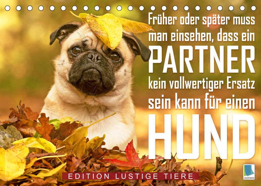 Ein Mann kann kein vollwertiger Ersatz für einen Hund sein: Edition lustige Tiere (Tischkalender 202