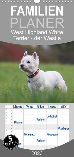 Familienplaner West Highland White Terrier - Selbstbewustes Powerpaket - der Westie (Wandkalender 20