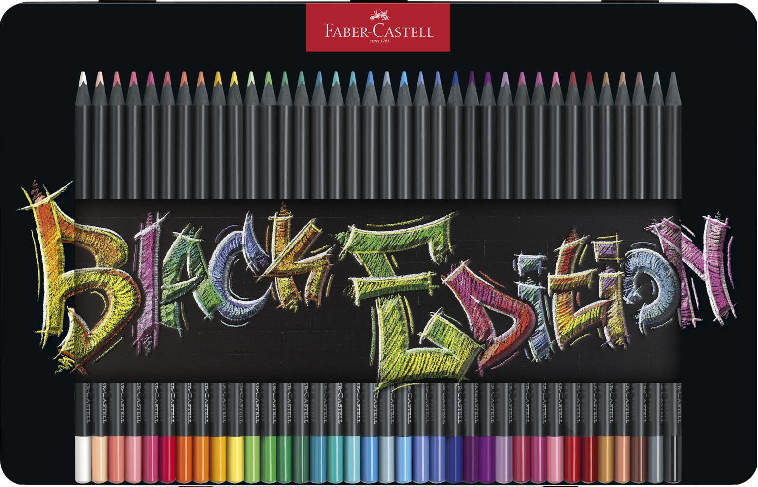 Faber-Castell Buntstifte Black Edition 36er Metalletui