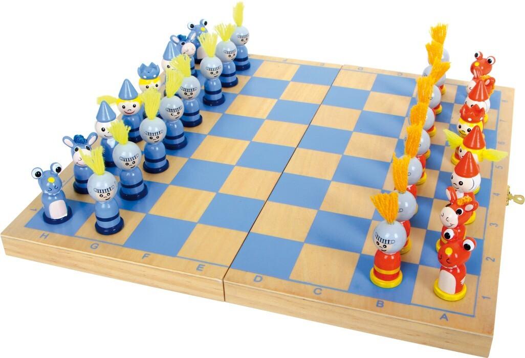 small foot 6084 - Schach Ritter, Reisespiel im Holzkoffer