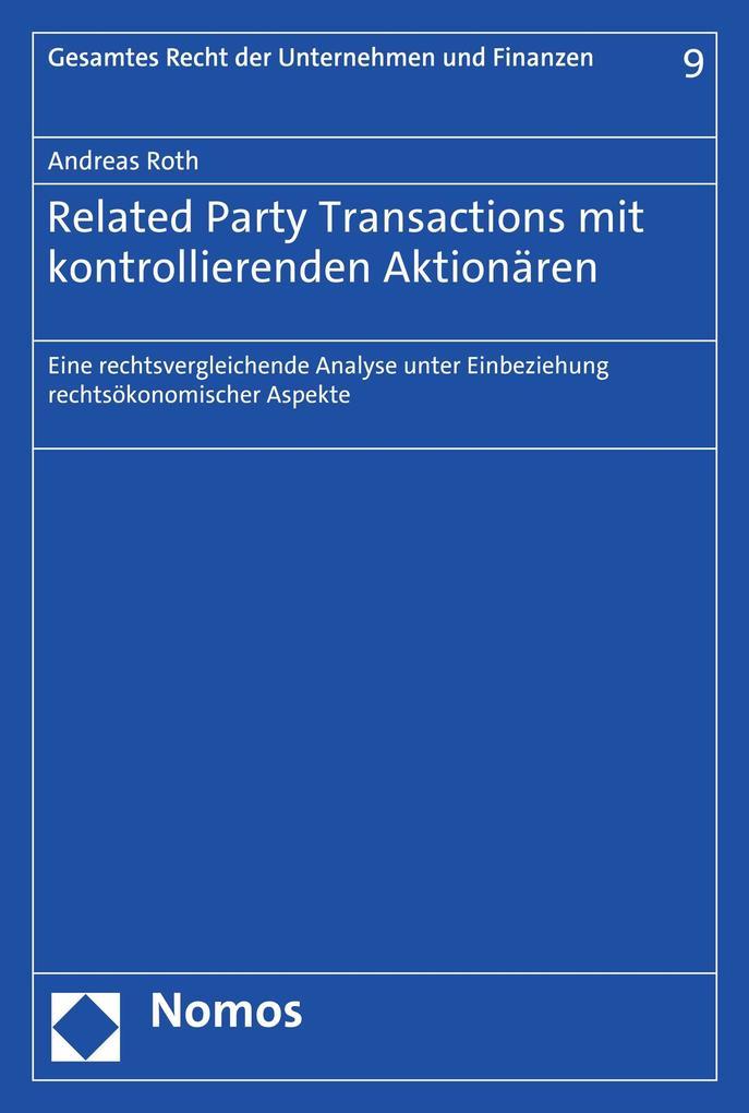 Related Party Transactions mit kontrollierenden Aktionären