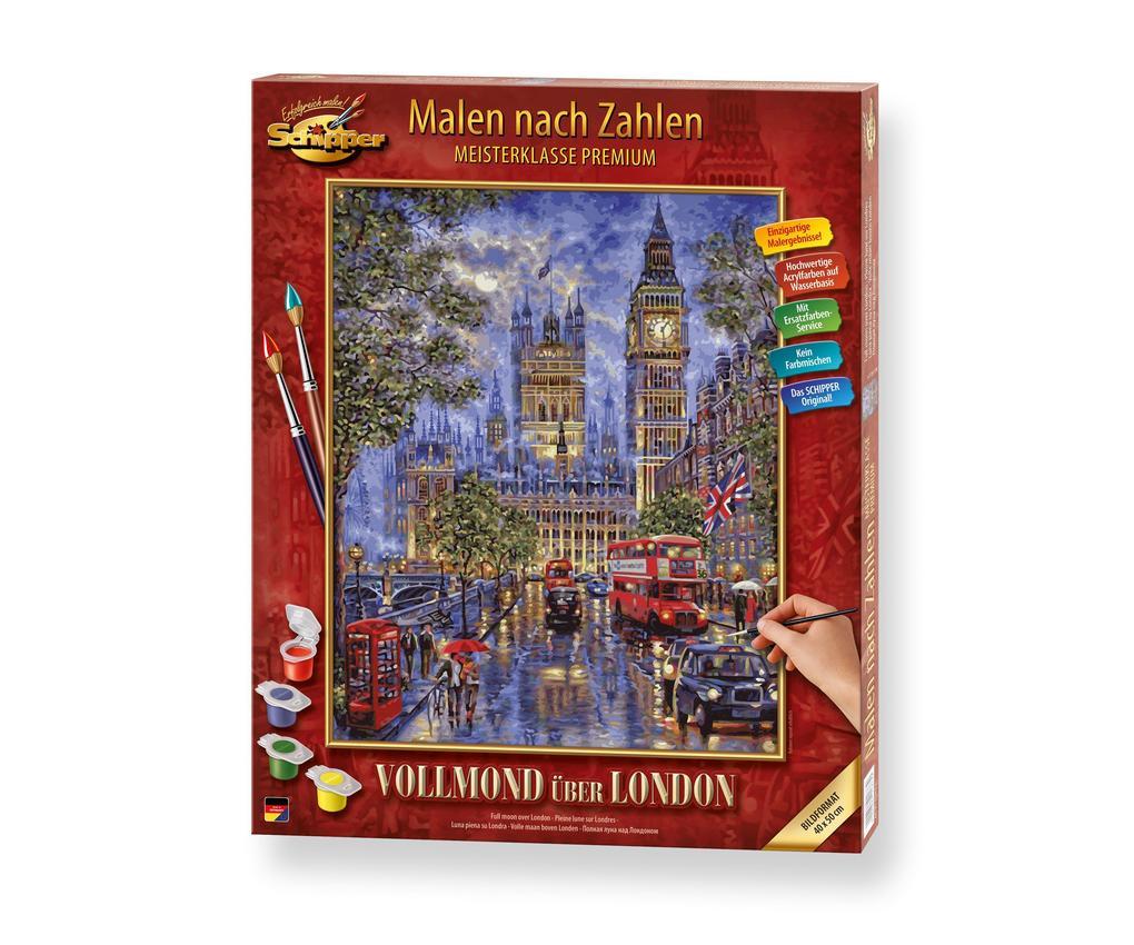 Malen nach Zahlen - Vollmond über London