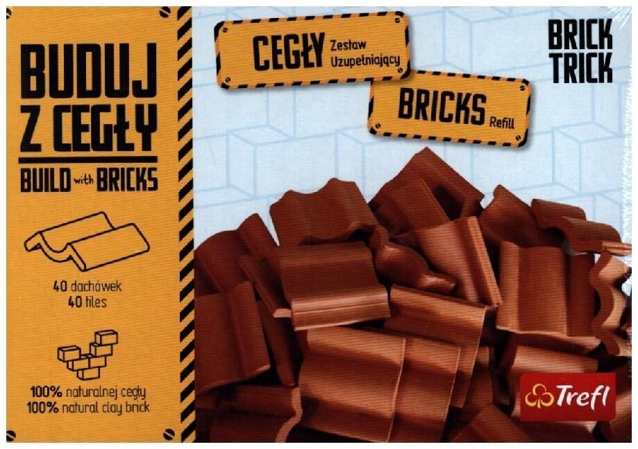 Trefl - Brick Trick Bau mit den Ziegeln - Dachziegel, 40 Teile