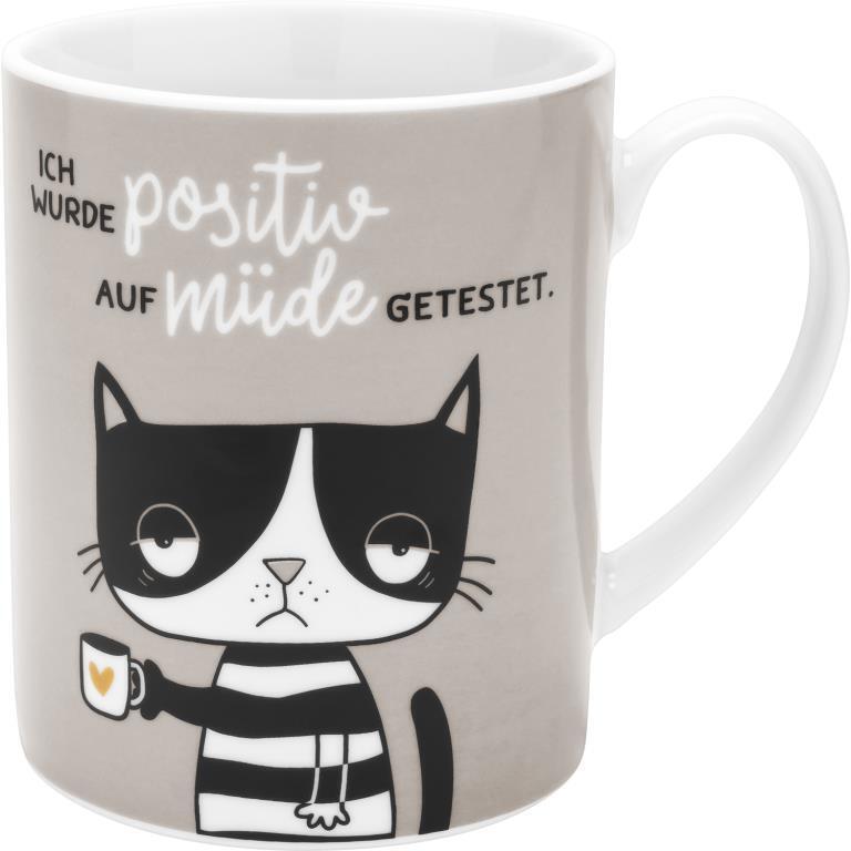 XL-Tasse Motiv Müde Katze