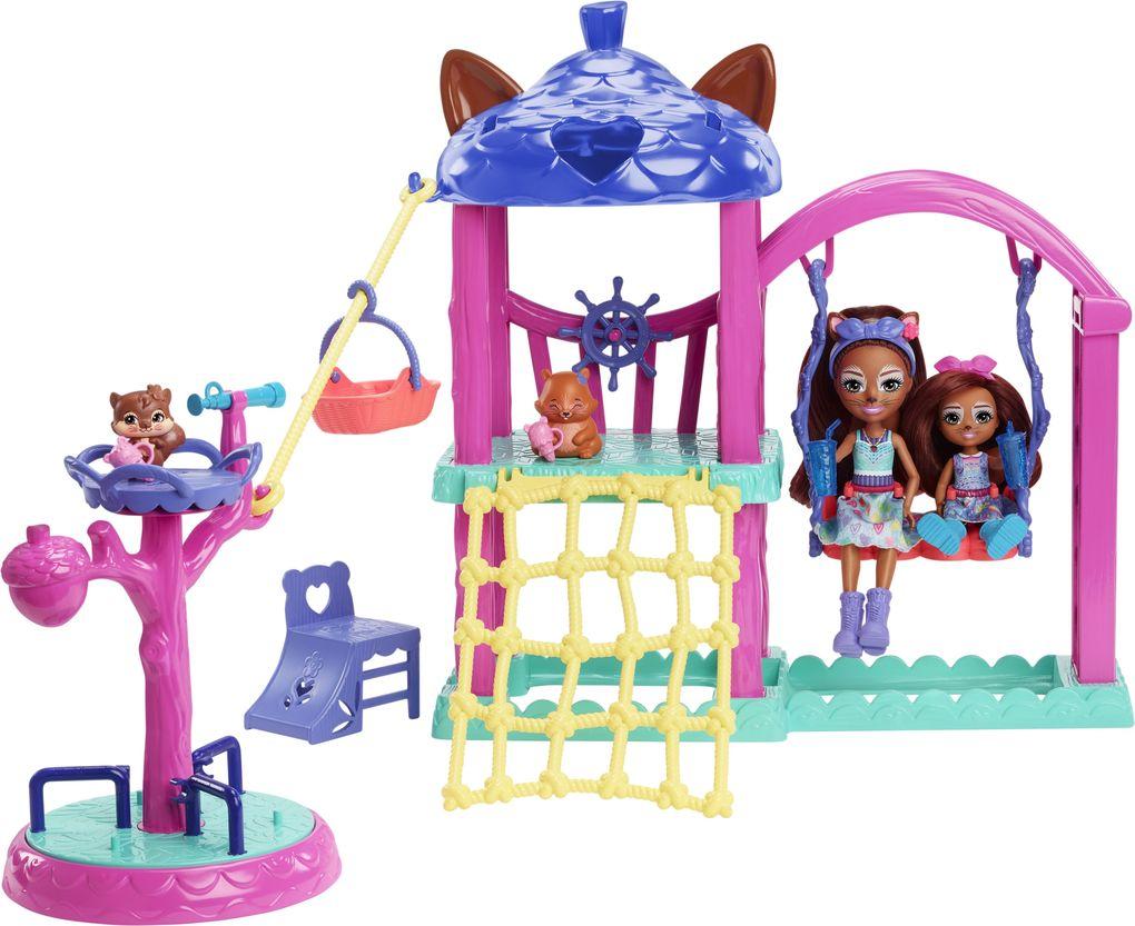 Enchantimals - Enchantimals Spielplatz Set mit 2 Puppen und Tierfreunden