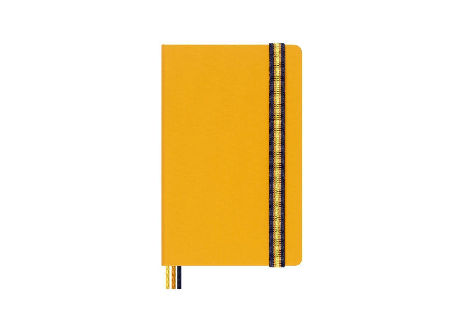 Moleskine Notizbuch - K-Way, Blanko, Fester Stoffeinband Nylon, Orange