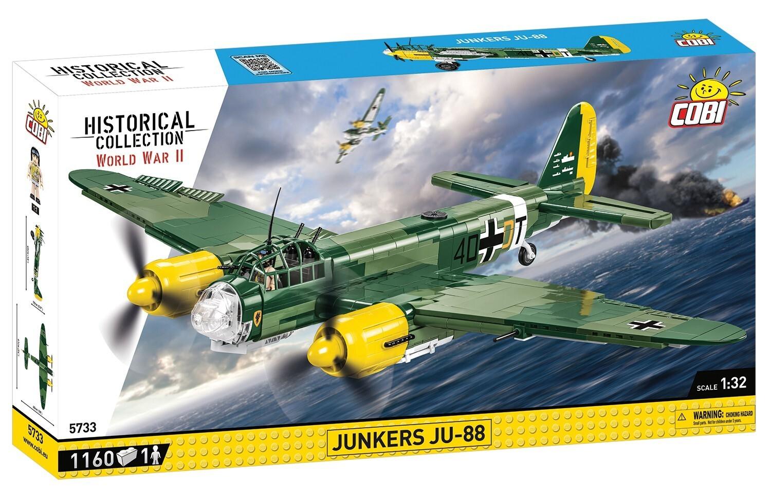 COBI 5733 - Historical Collection, JUNKERS JU-88 World War II Großmaßstab 1:32