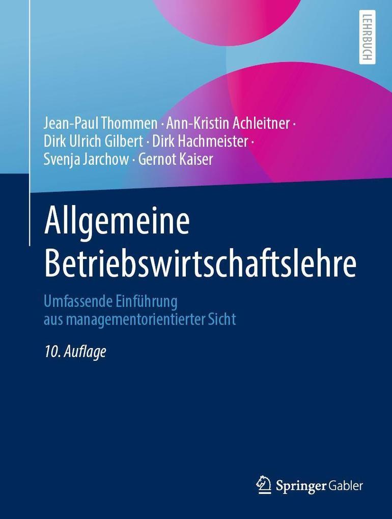 Allgemeine Betriebswirtschaftslehre