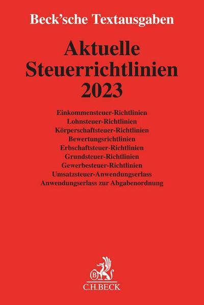 Aktuelle Steuerrichtlinien 2023