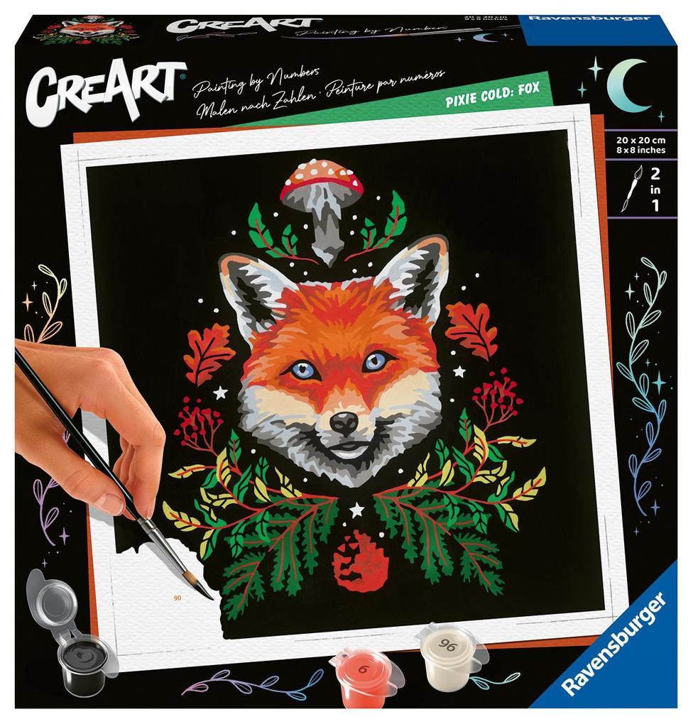 Ravensburger CreArt - Malen nach Zahlen 23511 - Pixie Cold: Fuchs - ab 12 Jahren