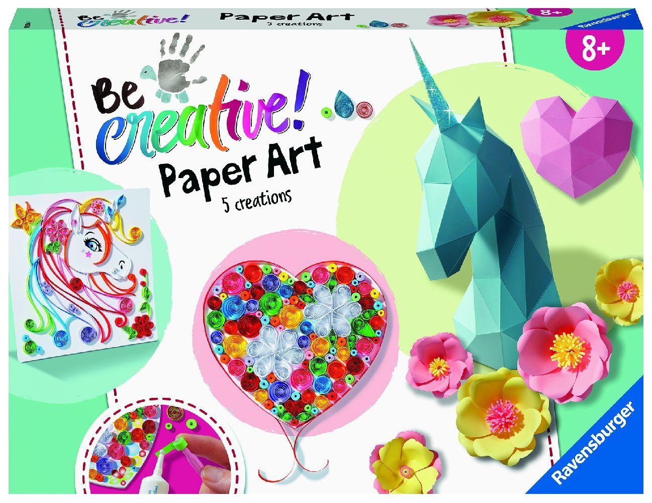 Ravensburger - Be creative - Paper Art Flowers & Unicorn