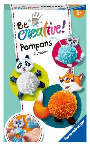 Be Creative Pompon-Tiere, DIY für Kinder ab 6 Jahren