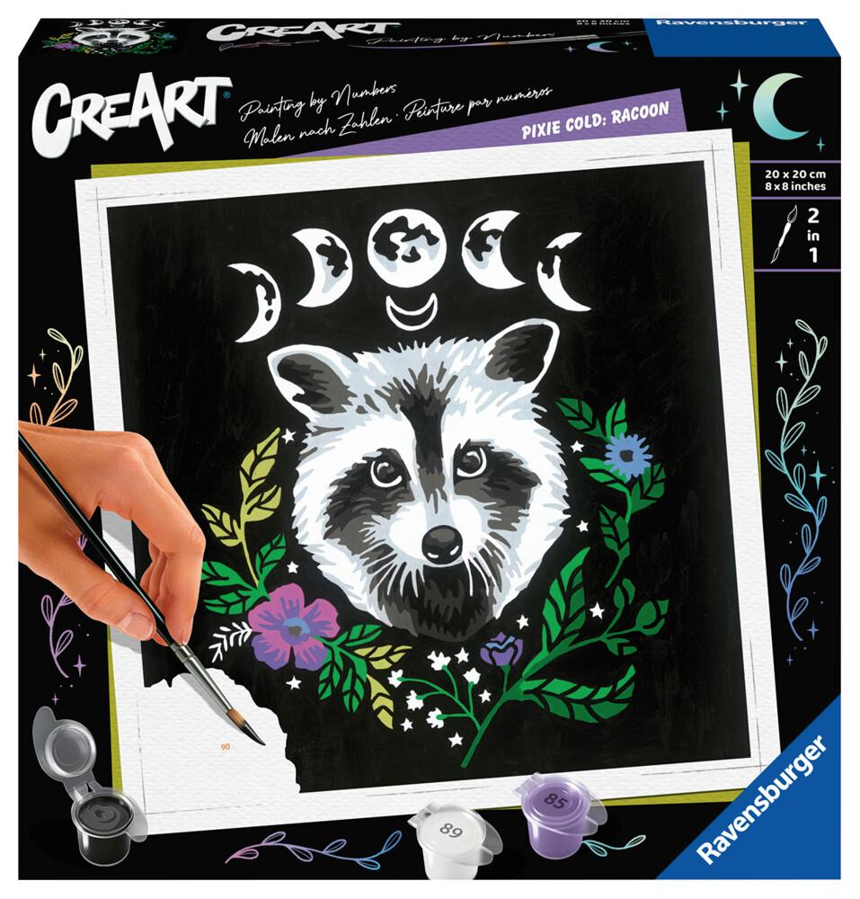 Ravensburger - Malen nach Zahlen - CreArt - Pixie Cold: Racoon