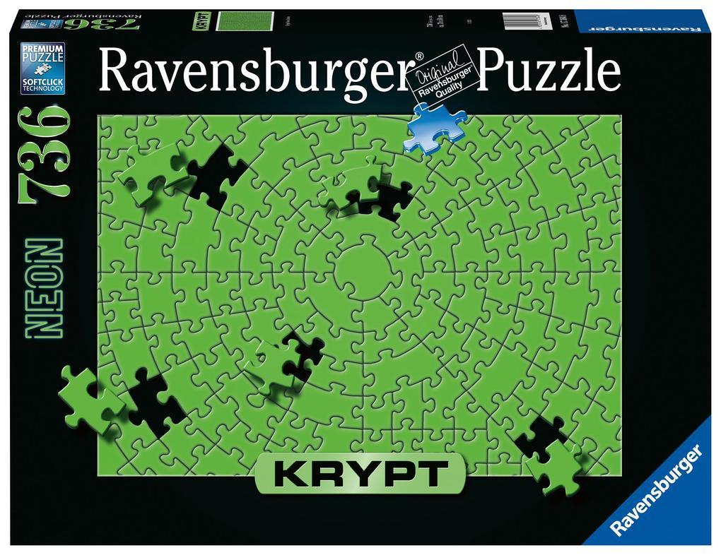 Ravensburger Krypt Puzzle 17364 - Krypt Neon Green - 736 Teile Puzzle 14 Jahren