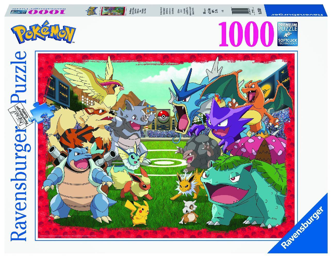 Ravensburger Puzzle 17453 - Pokémon Kräftemessen - 1000 Teile Pokémon Puzzle für Erwachsene und Kinder ab 14 Jahren