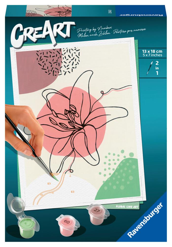 Ravensburger - Malen nach Zahlen - Floral Line Art