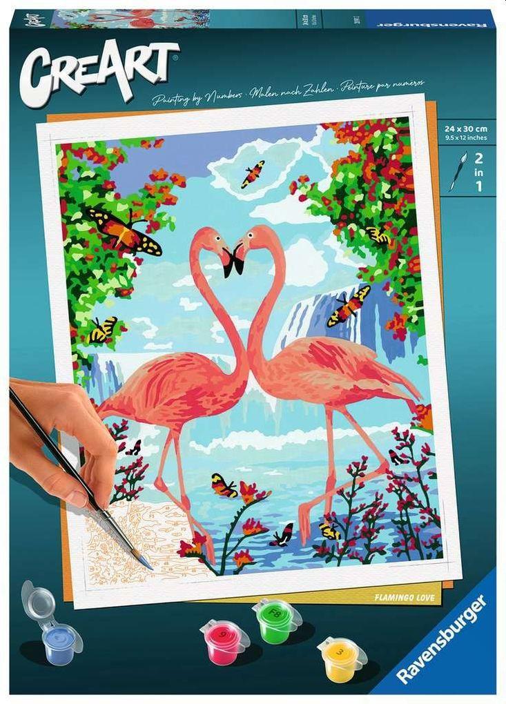 Ravensburger - Malen nach Zahlen - Flamingo Love