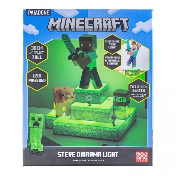 Minecraft Steve Diorama Leuchte