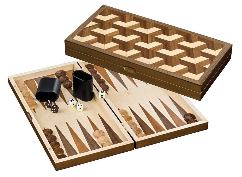 Philos 1169 - Backgammon Zakynthos, medium, Holz, Kassette, Magnetverschluss