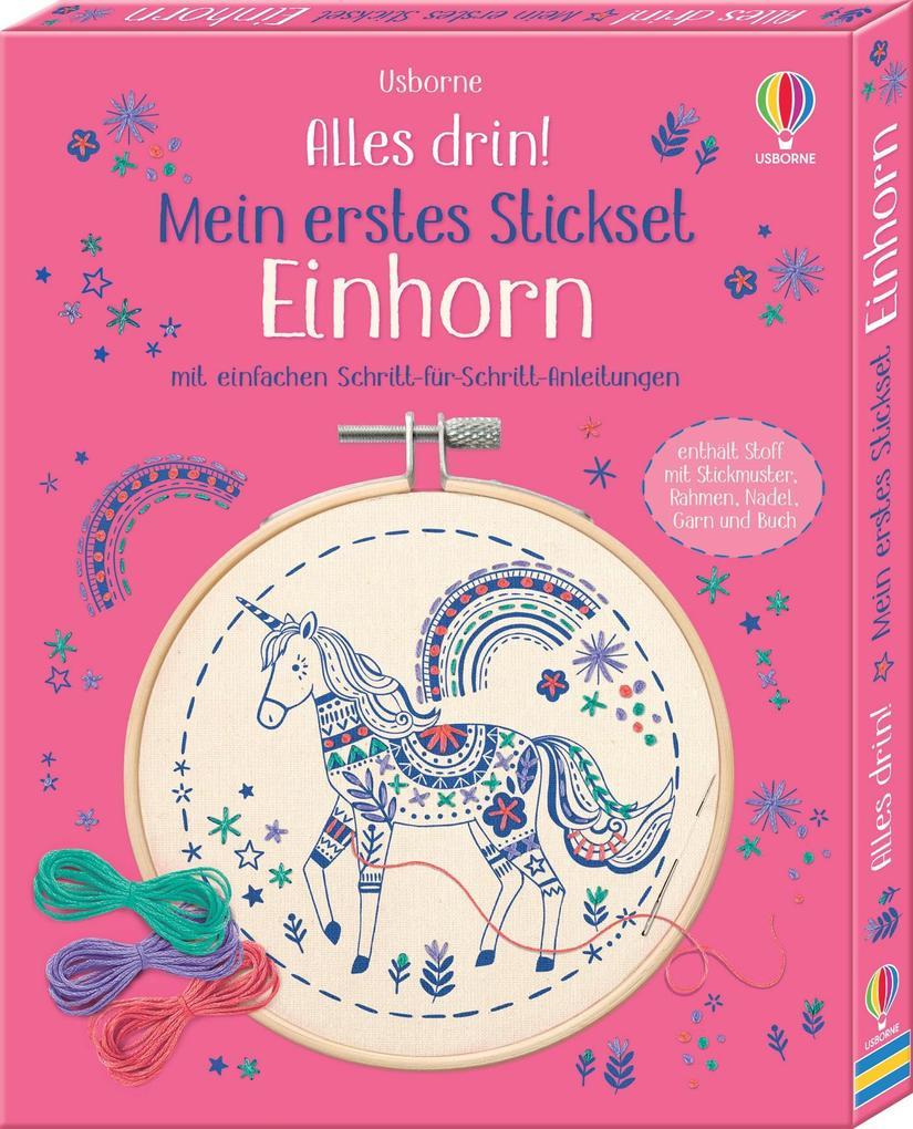 Alles drin! Mein erstes Stickset: Einhorn