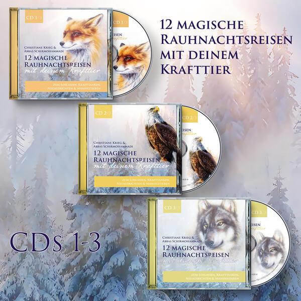 12 magische Rauhnachtsreisen mit deinem Krafttier - CDs 1-3 im Set, 3 Audio-CD